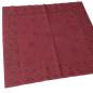 Preview: 50 Servietten Weihnachten Airlaid 40x40cm bordeaux  Schneeflocken-Motiv