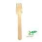Preview: 100 Holz-Gabeln biologisch kompostierbar