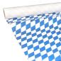 Preview: JUNOPAX Papiertischdecke 50m x 1,15m Raute weiß-blau