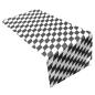 Preview: Junopax Tischläufer Raute weiß-schwarz