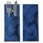 Preview: 520 Bestecktaschen mit Serviette blau 20 cm