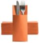 Preview: 50 Softpoint Besteckservietten Bestecktaschen orange