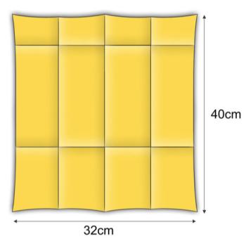 50 Airlaid Besteckservietten Bestecktaschen gelb