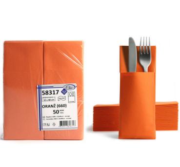 Bestecktaschen orange