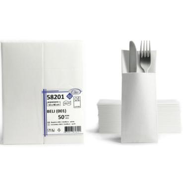 Bestecktaschen weiß