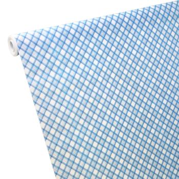 50m x 1,00m Papiertischdecke Schotten-Karo blau
