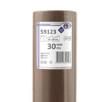 30 Mitteldecken 80cm x 80cm braun Vlies CHIC® Airlaid perforiert