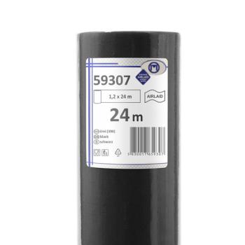 Airlaid Vlies Tischdecke schwarz 24m x 1,20m