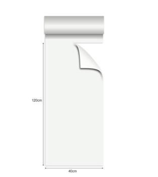 20 Tischläufer 40cm x 120cm weiß Vlies CHIC Airlaid perforiert