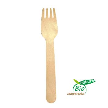 100 Holz-Gabeln biologisch kompostierbar