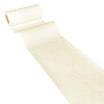 JUNOPAX Papier Tischläufer 50m x 0,20m LOOP creme
