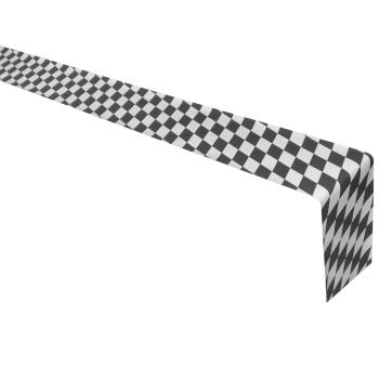 Junopax Papier-Tischband Raute weiß-schwarz