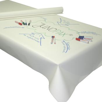 JUNOPAX Papiertischdecke 50m x 1,30m World Café Methode, beschreibbar