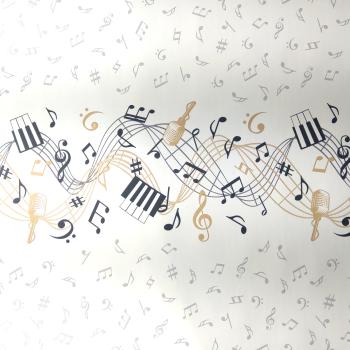 JUNOPAX Papiertischdecke 50m x 0,75m Musik