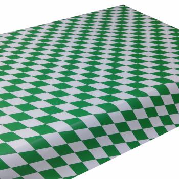 Junopax Papiertischdecke Raute weiß-grün