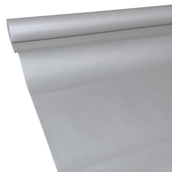 JUNOPAX Papiertischdecke 50m x 1,30m stahl-grau