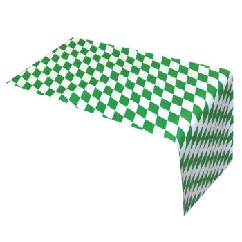 Junopax Tischläufer Raute weiß-grün