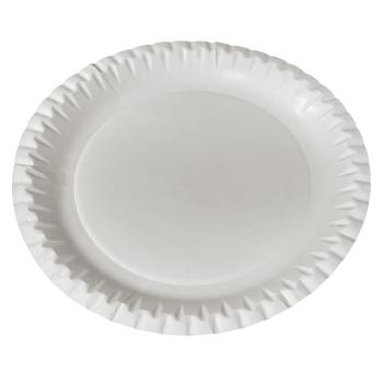 Pappteller 23 cm weiß