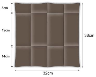 Serviette aufgefaltet