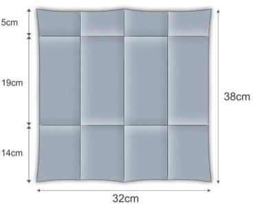 Serviette aufgefaltet