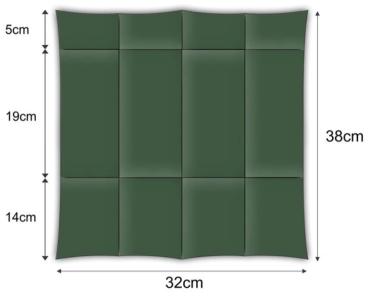 Serviette aufgefaltet