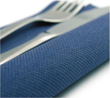 50 Servietten Softpoint  38x38cm blau