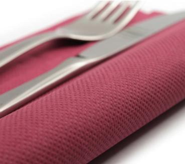 50 Servietten Softpoint  38x38cm bordeaux