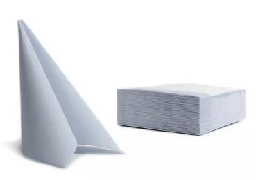 50 Servietten Softpoint 38x38cm grau