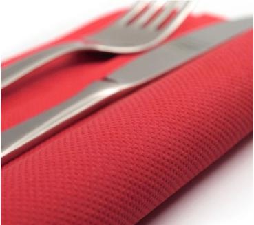 50 Servietten Softpoint  38x38cm rot