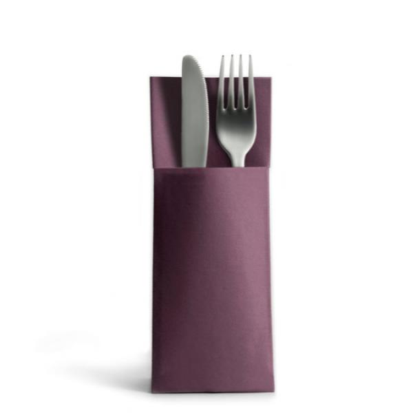 1250 Airlaid Besteckservietten Bestecktaschen pflaume