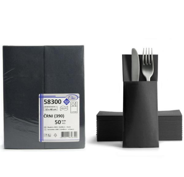 Bestecktaschen schwarz