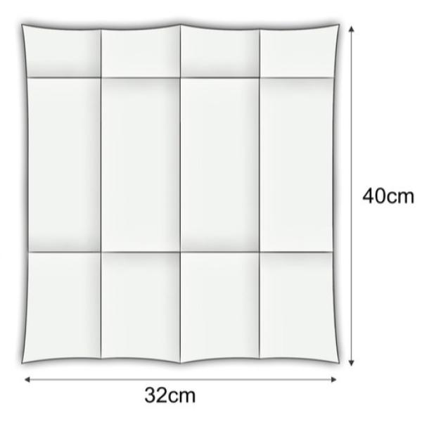 50 Airlaid Besteckservietten Bestecktaschen weiß