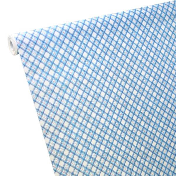 50m x 1,00m Papiertischdecke Schotten-Karo blau
