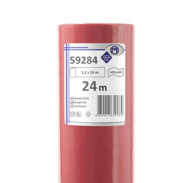 Airlaid Vlies Tischdecke bordeaux 24m x 1,20m