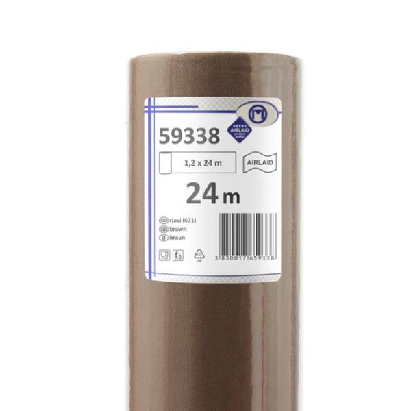 Airlaid Vlies Tischdecke braun 24m x 1,20m