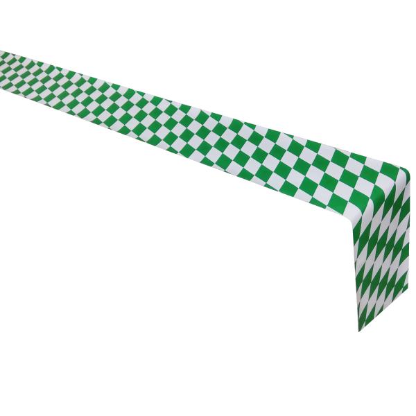 Junopax Papier-Tischband Raute weiß-grün