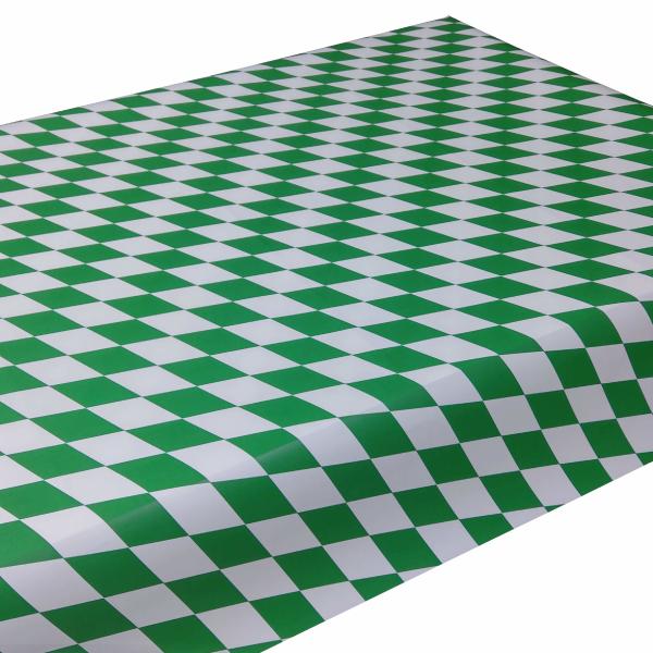 Junopax Papiertischdecke Raute weiß-grün