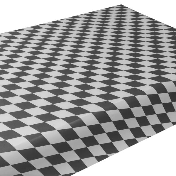 Junopax Papiertischdecke Raute weiß-schwarz