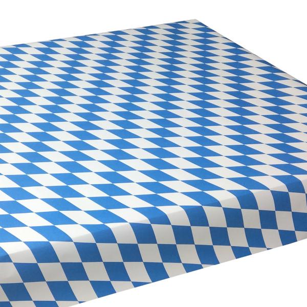 Junopax Papiertischdecke Raute weiß-blau