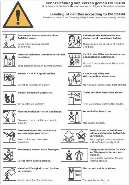 10 Spitzkerzen weiß 23,5 x 245 mm