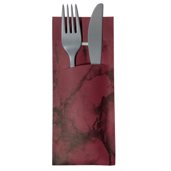 Bestecktasche  bordeaux