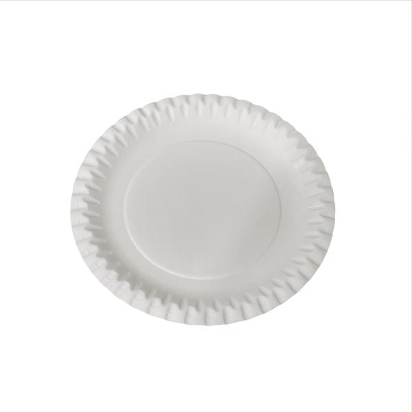 Pappteller 18 cm weiß