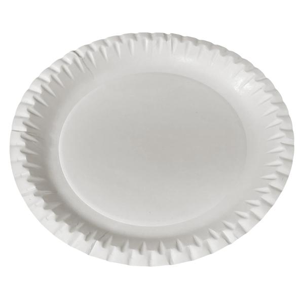 Pappteller 23 cm weiß