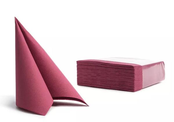 50 Servietten Softpoint  38x38cm bordeaux