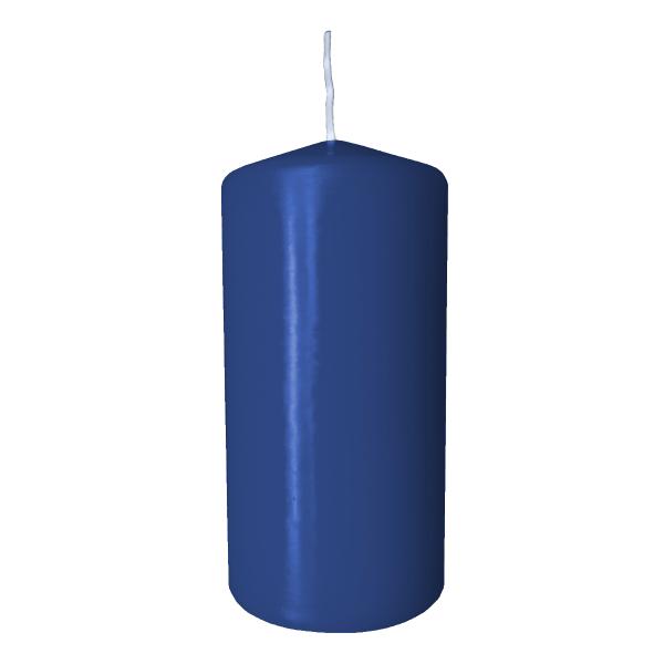 Stumpenkerze dunkelblau
