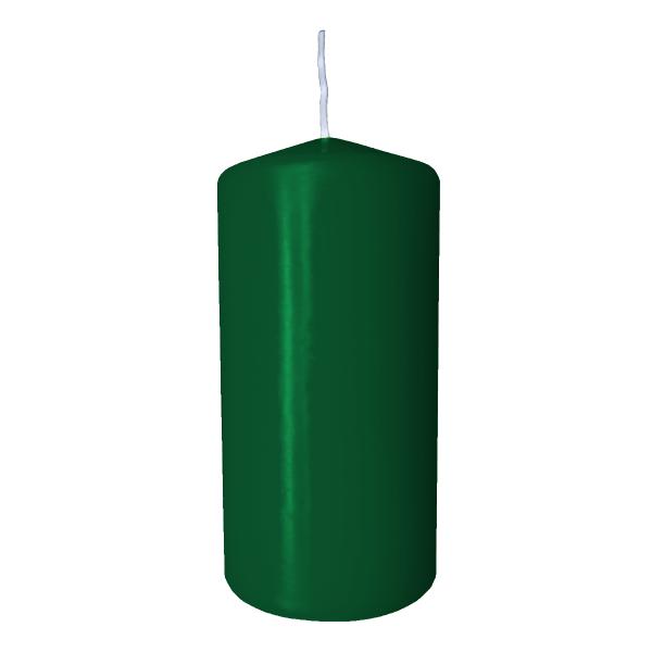 Stumpenkerze dunkelgrün