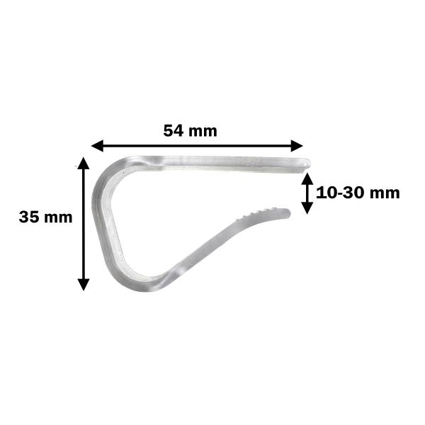 Befestigung mit Tischklammern