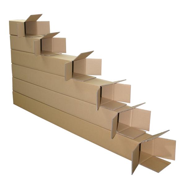 10 Stück Versandhülsen 105 x 105 x 210 mm zweiwellig