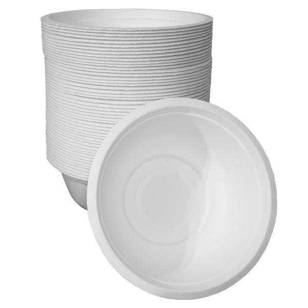 50 Suppenschalen Suppentassen Suppenschüsseln BIO Zuckerrohr-Bagasse 500 ml