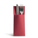 50 Airlaid Besteckservietten Bestecktaschen bordeaux